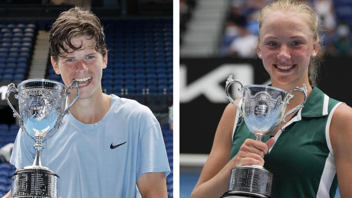Alexander Blockx, Alina Korneeva win Australian Open junior titles